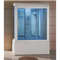 Mesa 501 White Steam Shower with Bathtub